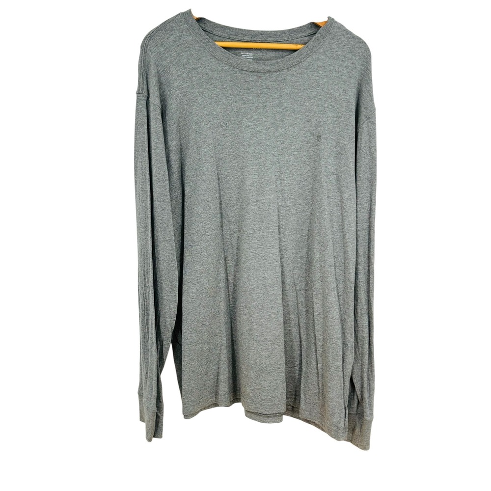 American Eagle Mens Long Sleeve T-Shirt Gray‎ XXL Standard Fit
